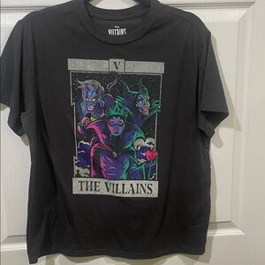 Women's Disney The Villains Short Sleeve Graphic T-Shirt Size large
